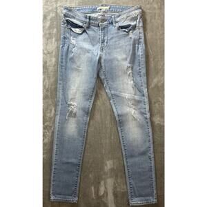Levis 711 Jeans Womens 30 Skinny Distressed Lt Wash Retro Academia Americana